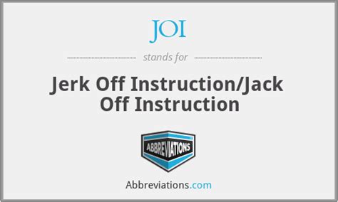 gay jack off instructions